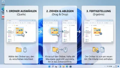 Windows 11/10: Ordner mit Inhalt verschieben – so geht’s