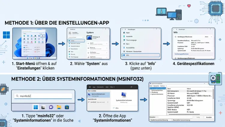 Windows 11/10: PC-Spezifikationen anzeigen – so geht’s