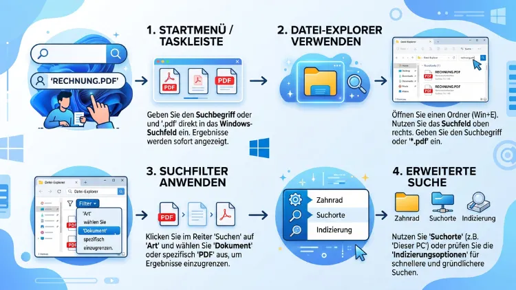 Windows 11/10: PDF-Dateien suchen und finden – so geht’s