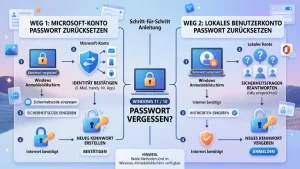 Windows 11/10: Passwort eines Benutzerkontos zurücksetzen