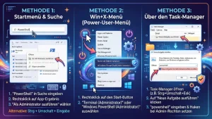 Windows 11/10: PowerShell als Administrator öffnen – so geht’s