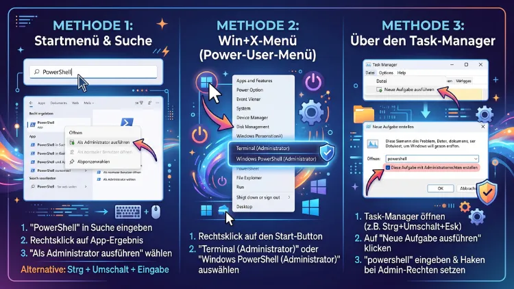 Windows 11/10: PowerShell als Administrator öffnen – so geht’s