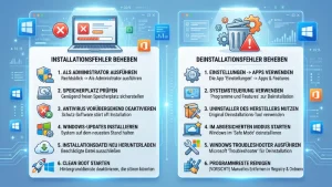 Windows 11/10: Programme installieren/deinstallieren – Fehlerbehebung