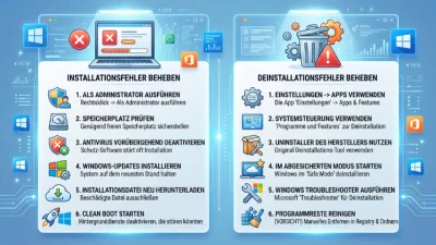 Windows 11/10: Programme installieren/deinstallieren – Fehlerbehebung