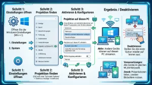 Windows 11/10: Projektion auf diesen PC aktivieren/deaktivieren