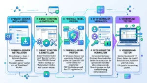 Windows 11/10: SFTP-Server einrichten – Anleitung