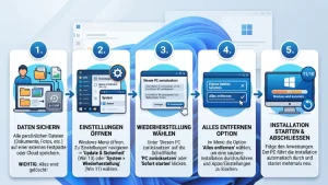 Windows 11/10: Saubere Neuinstallation ohne DVD/USB – so geht’s