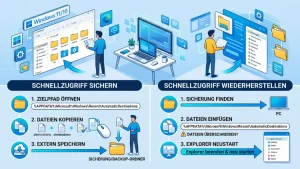 Windows 11/10: Schnellzugriff sichern & wiederherstellen