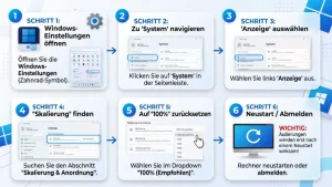 Windows 11/10: Skalierung zurücksetzen – so geht’s
