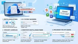 Windows 11/10: Speicherort für neue Apps ändern – so geht’s