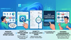 Windows 11/10: Standard-Dateizuordnungen wiederherstellen