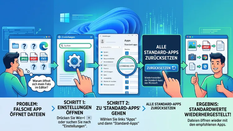 Windows 11/10: Standard-Dateizuordnungen wiederherstellen