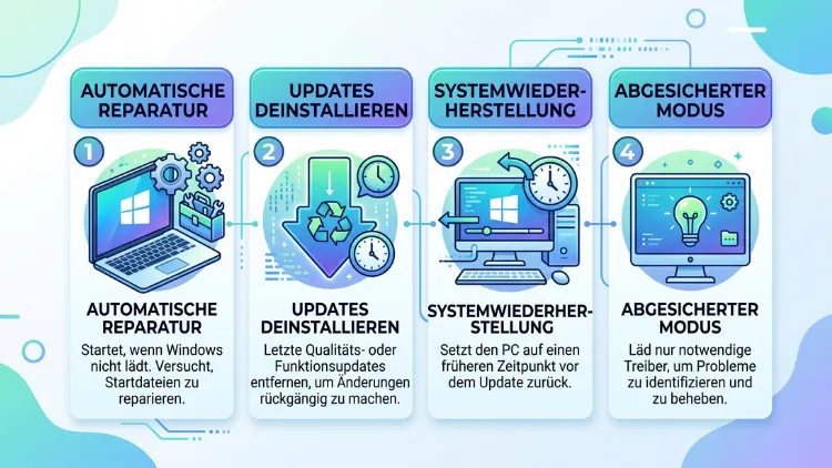 Windows 11/10: Startet nach Update nicht – Lösungen