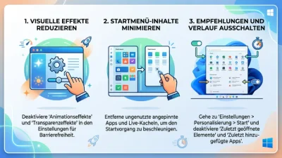 Windows 11/10: Startmenü schneller machen – so geht’s