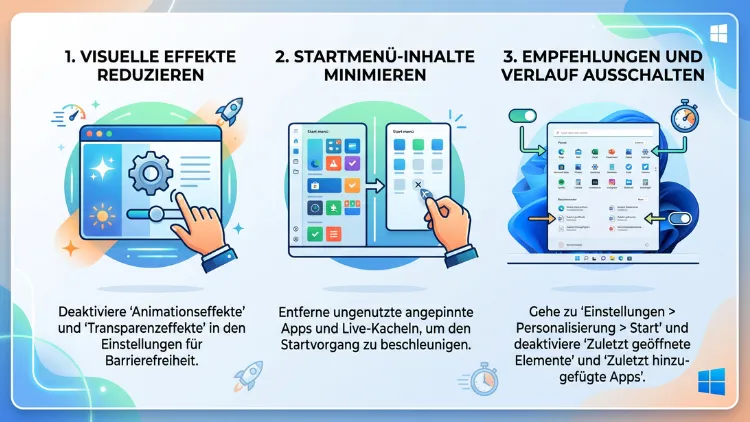 Windows 11/10: Startmenü schneller machen – so geht’s