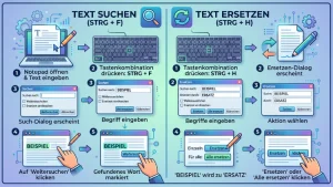Windows 11/10: Text in Notepad suchen und ersetzen – so geht’s