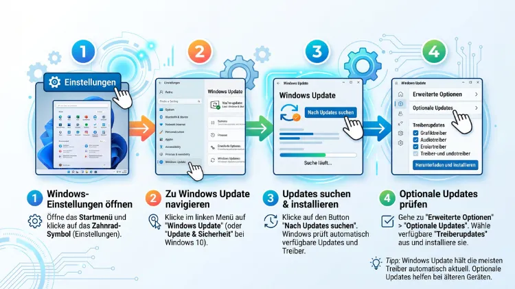 Windows 11/10: Treiber automatisch aktualisieren – so geht’s