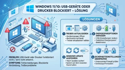 Windows 11/10: USB-Geräte oder Drucker blockiert – Lösung
