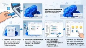 Windows 11/10: USB-Speicher öffnen – so geht’s