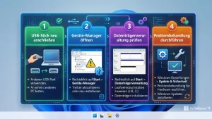 Windows 11/10: USB-Speicher wird nicht erkannt – Lösung