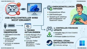 Windows 11/10: USB-Spielcontroller wird nicht erkannt – Lösung