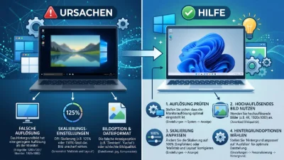 Windows 11/10: Unscharfes Hintergrundbild – Ursachen & Hilfe