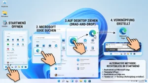 Windows 11/10: Verknüpfung von Microsoft Edge erstellen – so geht’s