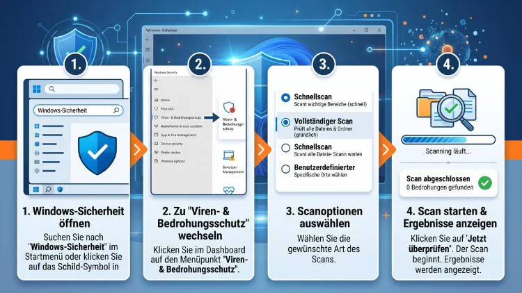 Windows 11/10: Virenscan durchführen – Anleitung