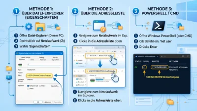 Windows 11/10: Vollständigen Pfad von Netzlaufwerk anzeigen