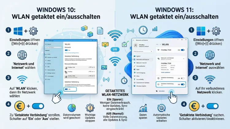 Windows 11/10: WLAN getaktet ein-/ausschalten – so geht’s
