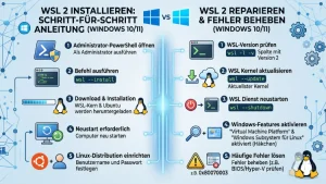 Windows 11/10: WSL 2 installieren und reparieren – so geht’s