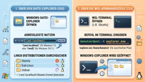 Windows 11/10: WSL-Linux-Dateien öffnen – so geht’s
