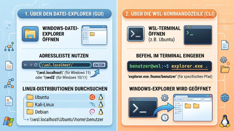 Windows 11/10: WSL-Linux-Dateien öffnen – so geht’s