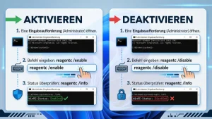 Windows 11/10: Wiederherstellungsumgebung aktivieren, deaktivieren