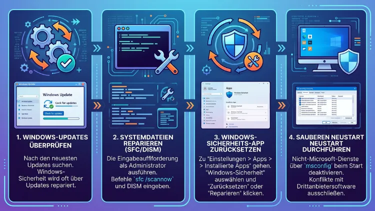 Windows 11/10: Windows-Sicherheit öffnet nicht – Lösungen
