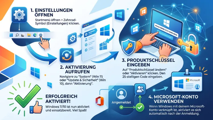 Windows 11/10 aktivieren: So geht es einfach