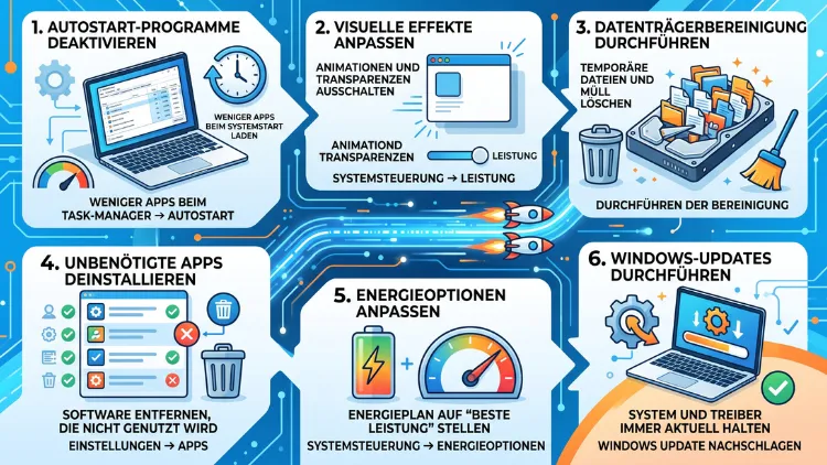 Windows 11/10 schneller machen: Tipps & Tricks erklärt