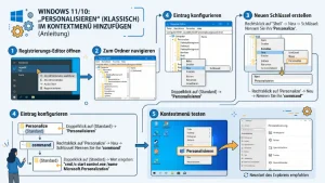 Windows 11/10: „Personalisieren" (klassisch) im Kontextmenü hinzufügen