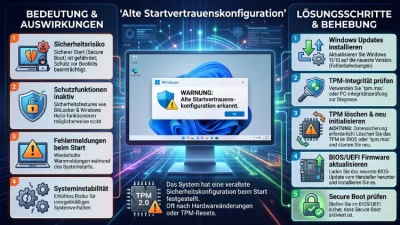 Windows: Alte Startvertrauenskonfiguration – Bedeutung & Lösung