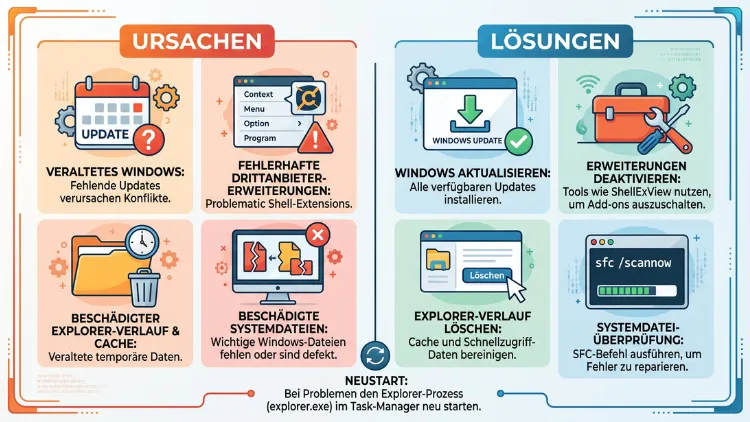 Windows-Datei-Explorer hängt sich auf: Ursachen & Lösungen