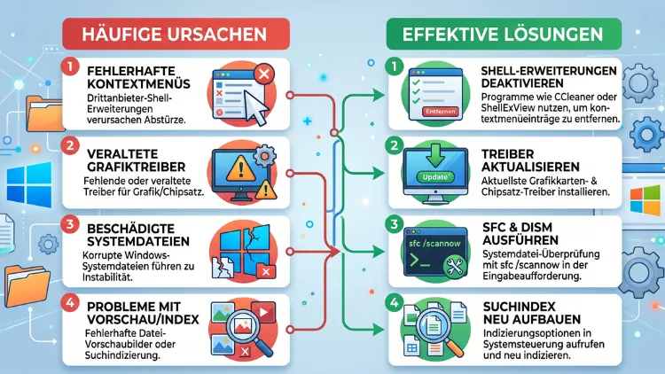 Windows Explorer stürzt immer ab? Ursachen & Lösungen erklärt