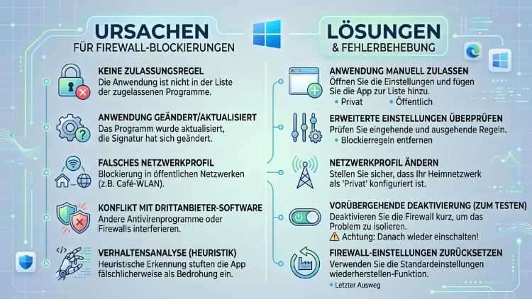 Windows-Firewall blockiert Anwendungen: Ursachen & Lösungen