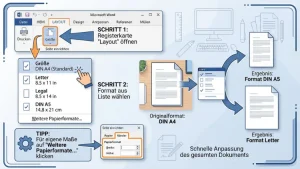 Word: Seitengröße schnell ändern – so geht’s