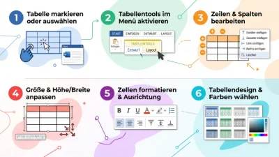 Word: Tabelle bearbeiten – Schritt-für-Schritt-Anleitung