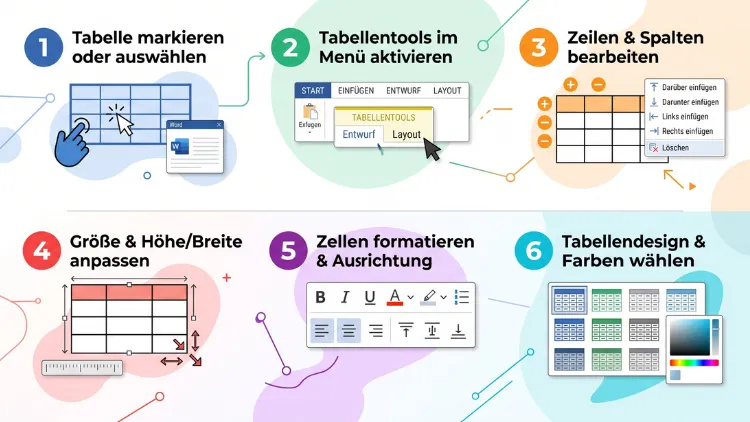 Word: Tabelle bearbeiten – Schritt-für-Schritt-Anleitung