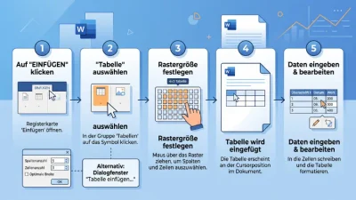 Word: Tabelle erstellen – Schritt-für-Schritt-Anleitung