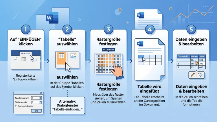 Word: Tabelle erstellen – Schritt-für-Schritt-Anleitung