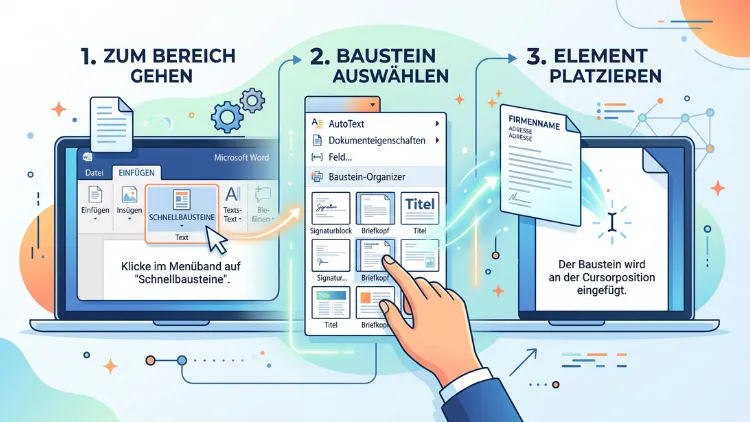 Word: Wiederverwendbaren Schnellbausteine einfügen – so geht’s