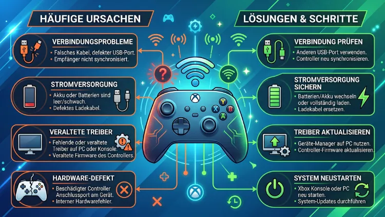 Xbox-Controller nicht erkannt: Ursachen & Lösungen erklärt