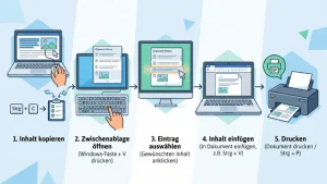 Zwischenablage öffnen und drucken: So geht es einfach